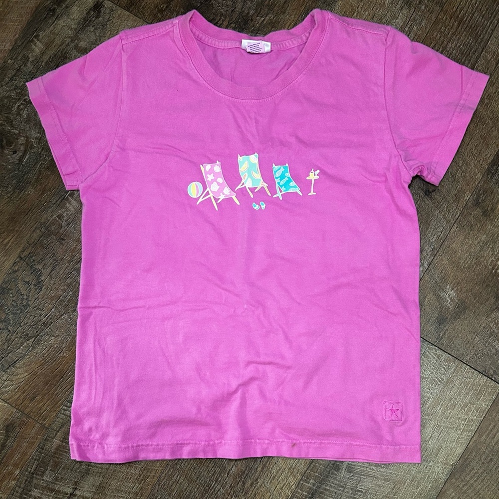 Fresh Produce T Shirt Pink Beach chairs 
Womens X Small Allure Jersey Cotton Tee